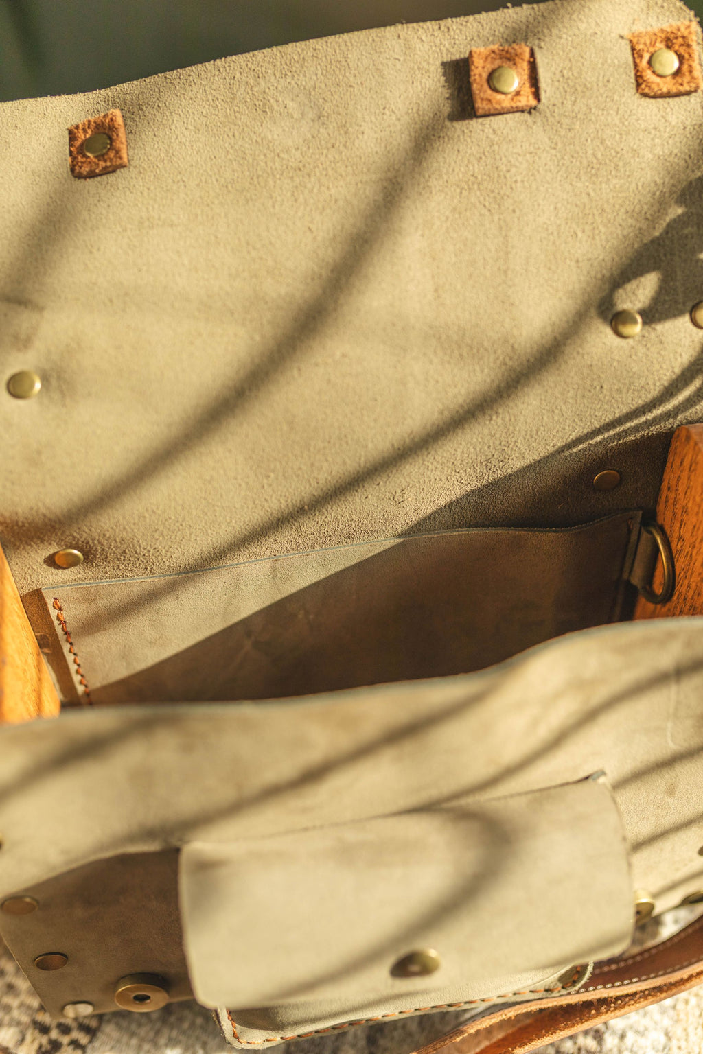 La Encina satchel-Olive